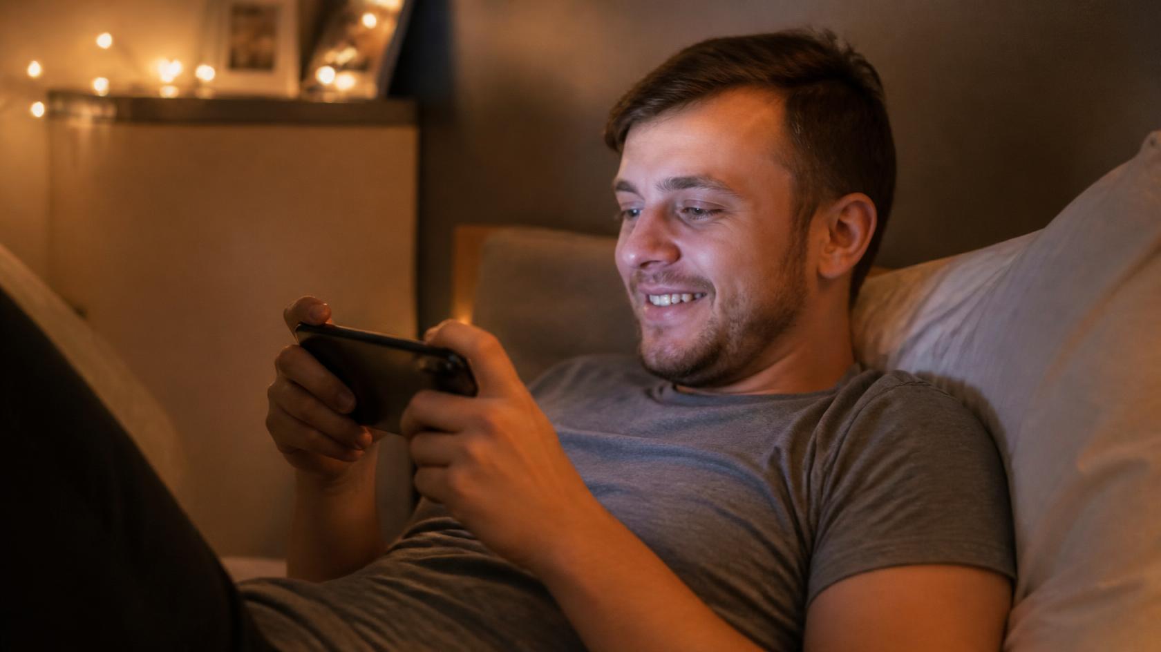 A player enjoying a popular Malaysia slot game from their phone.